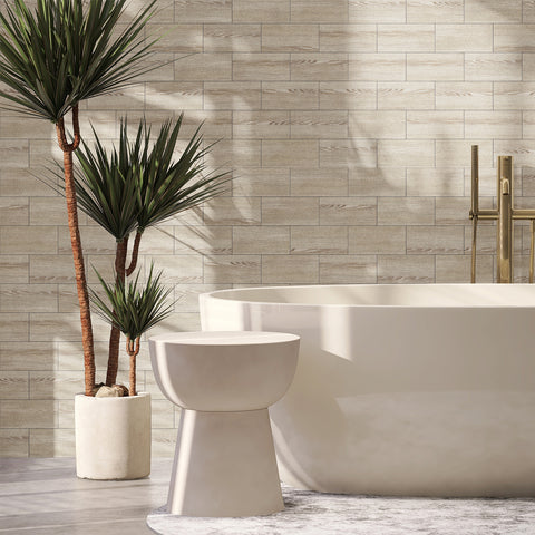 Waterproof Light Oak Rustic Wood Wallpaper for Bathroom Wall Waterproof Light Oak Rustic Wood Wallpaper for Bathroom Wall