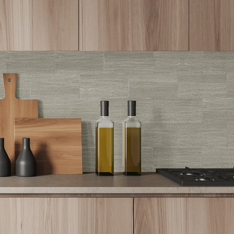 Natural Light Grey Wood Like Wallpaper for Kitchen Remodeling Natural Light Grey Wood Like Wallpaper for Kitchen Remodeling