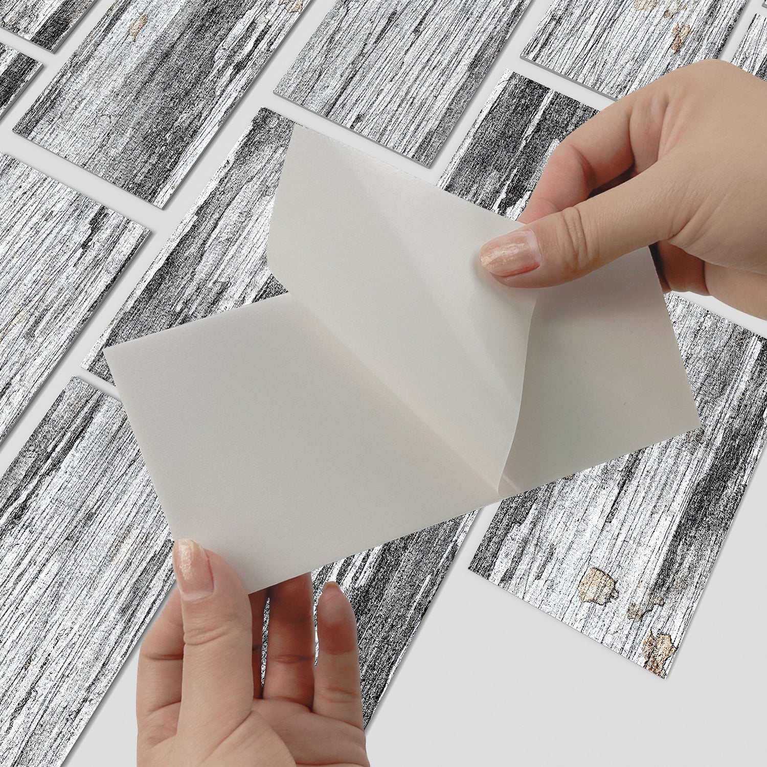 Self Adhesive Gray Wood Effect PET Foam Wallpaper Self Adhesive Gray Wood Effect PET Foam Wallpaper