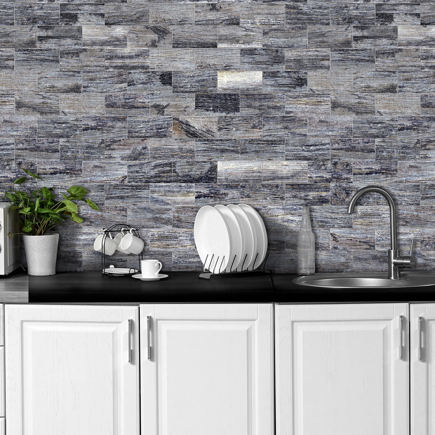 Frosted Stone Gray Rustic Wood Wallpaper for Kitchen Remodeling Frosted Stone Gray Rustic Wood Wallpaper for Kitchen Remodeling