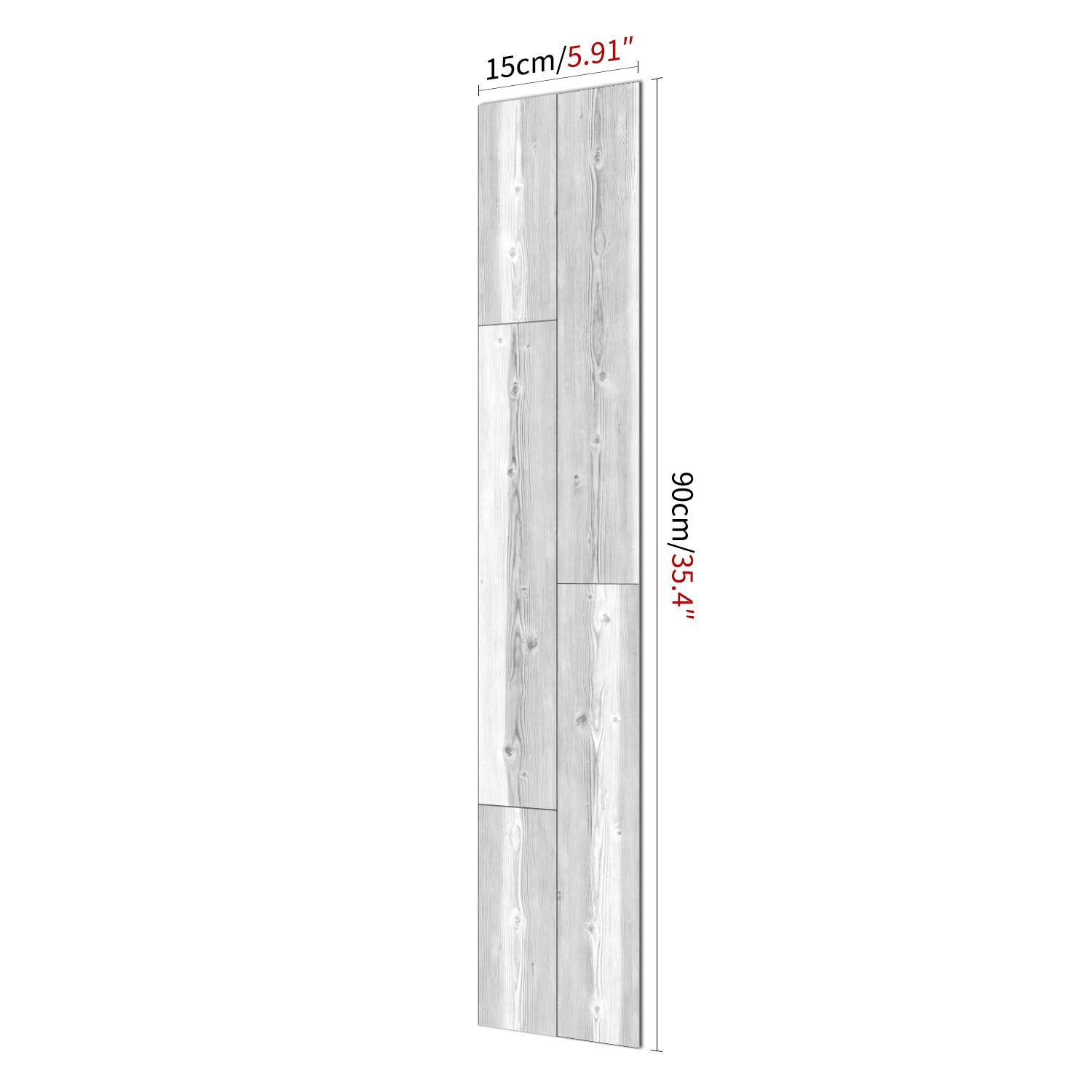 Rustic Light Gray Wallpaper Wood Planks Size-6"×35" 15cm×90cm Rustic Light Gray Wallpaper Wood Planks Size-6"×35" 15cm×90cm