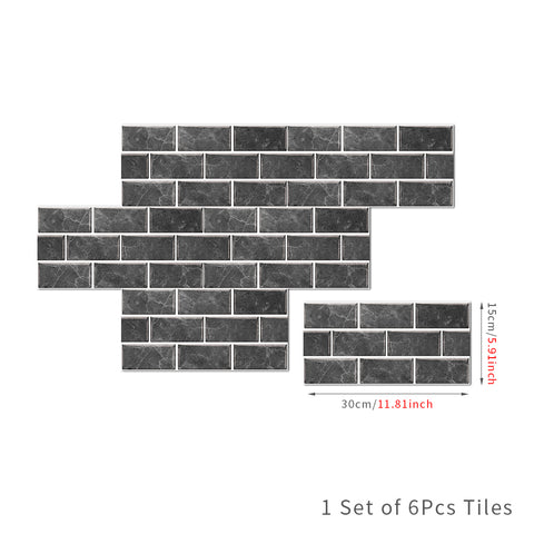 Grey Marble Textured Floor Stickers Warm Nature Peel and Stick 6pcs Grey Marble Textured Floor Stickers Warm Nature Peel and Stick 6pcs