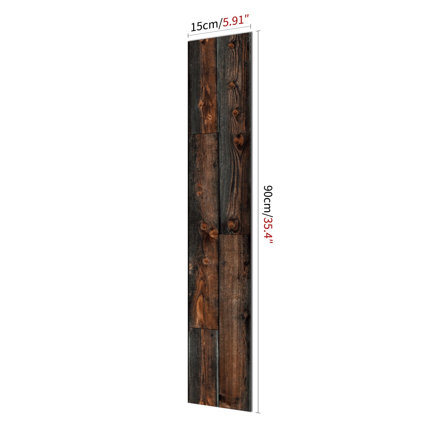 Dark Barn Wood Wallpaper Size-6"×35" 15cm×90cm Dark Barn Wood Wallpaper Size-6"×35" 15cm×90cm