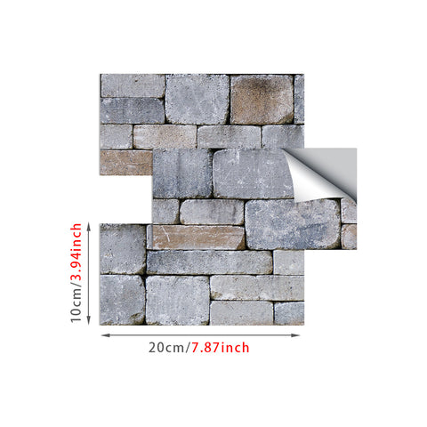 Grey and Brown Splicing Marble Texture Floor Stickers Peel and Stick Countryside Grey and Brown Splicing Marble Texture Floor Stickers Peel and Stick Countryside