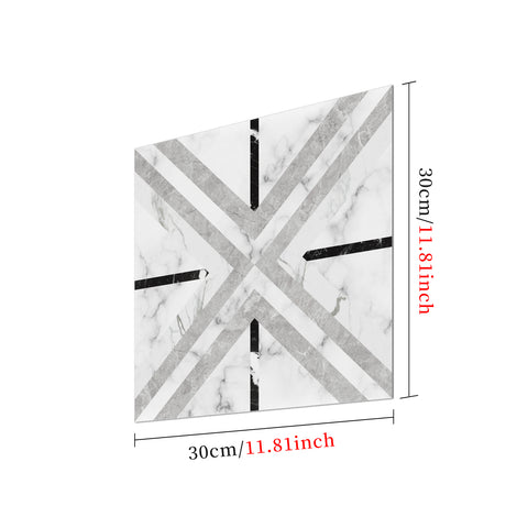 5 Pcs Peel and Stick Frosted Vinyl Floor Tiles Sticker for Kitchen Bathroom, Waterproof Backsplash Sticker Wall Tile Stickers, 12x12inch, Geometric Lines Marble 5 Pcs Peel and Stick Frosted Vinyl Floor Tiles Sticker for Kitchen Bathroom, Waterproof Backsplash Sticker Wall Tile Stickers, 12x12inch, Geometric Lines Marble