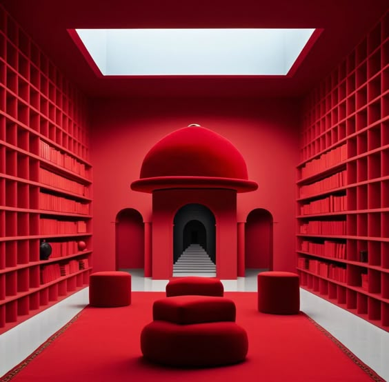 Red Wallpaper in Commercial Spaces in 2024: The Secret to Boosting Brand Recognition