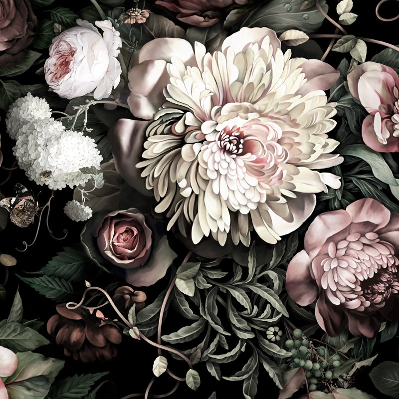 Creative Studio Insp: Dark Floral Wall Deco Strats.