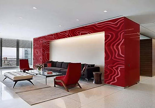 Bold and Beautiful: How to Use Red Abstract Wallpapers to Energize Your Office