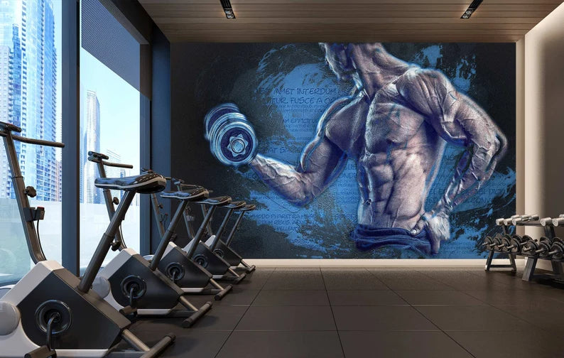 Colors That Enhance Gym Performance: The Psychological Magic of Blue Wallpaper