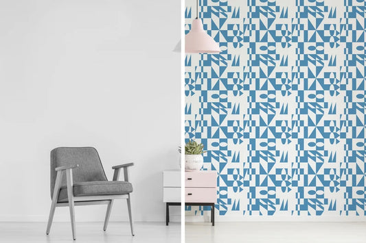 Transform Your Workspace: the Best Blue Geometric Wallpapers for Creative Professionals