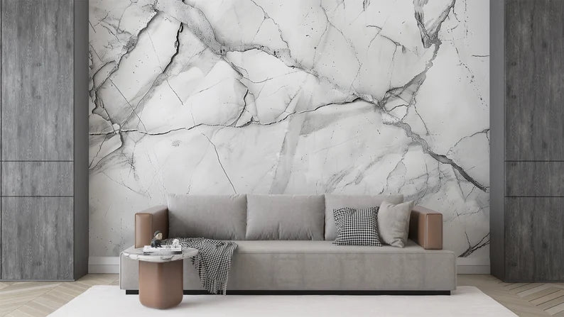 How to Pick the Right Marble Wallpaper to Enhance the Style and Comfort of Your Living Room