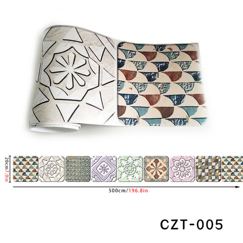 Soft pastels - Retro patterned tile stickers