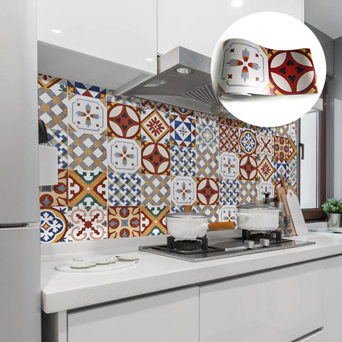 Colorful style - Folk style tile stickers