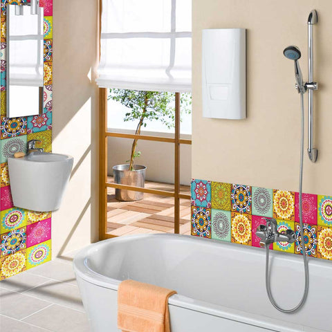 Colorful feast - Color carnival tile stickers