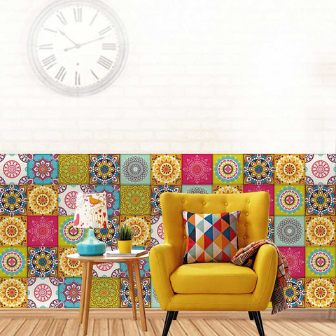 Colorful feast - Color carnival tile stickers