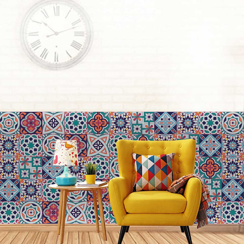 Exotic style - Retro patterned tile stickers