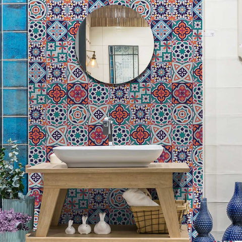 Exotic style - Retro patterned tile stickers