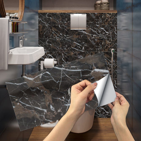 Self-Adhesive Wall Tiles for Stylish and Practical Bathroom and Kitchen Backsplashes