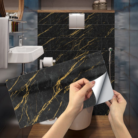 Peel and Stick Stone Tile Stickers for Custom Kitchen Backsplash and Bathroom Wall