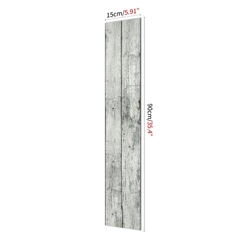 Gray-White Rustic Wood Plank Flooring Decal