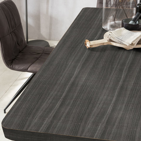 Charcoal Grey Wood Grain Wallpaper