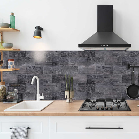 Retro PE Foam Tile Stickers for Kitchen Backsplash and Bathroom Walls Self Adhesive Easy to Clean Removable No Glue Residue Home Decor