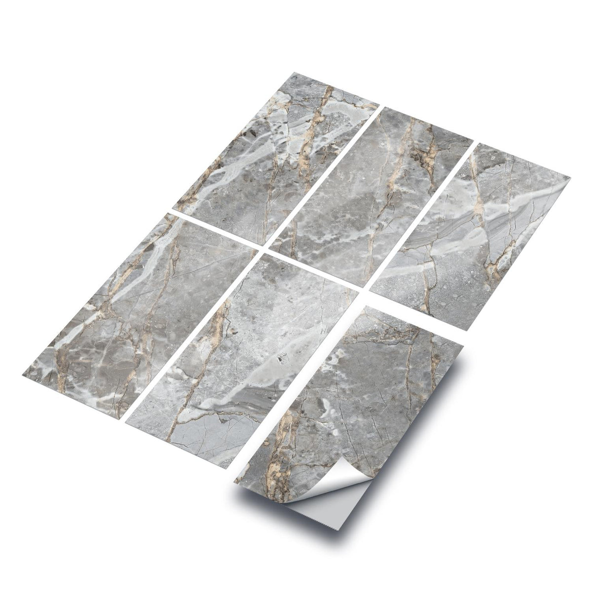 Effect Stick on Tiles for Bathroom Walls, Kitchen Backsplash, and Easy Home Renovation