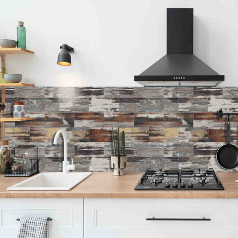 Stick On Wall Tiles for Kitchen Backsplash and Bathroom, Self-Adhesive and Waterproof Tile Stickers  for Easy Home Decor