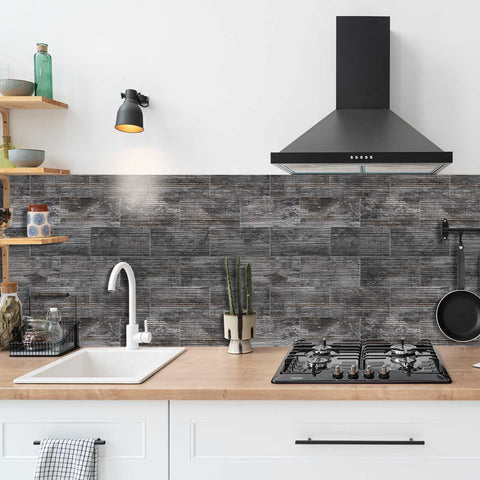 Retro PE Foam Tile Stickers for Kitchen Backsplash and Bathroom Walls Self Adhesive Easy to Clean Removable No Glue Residue Home Decor