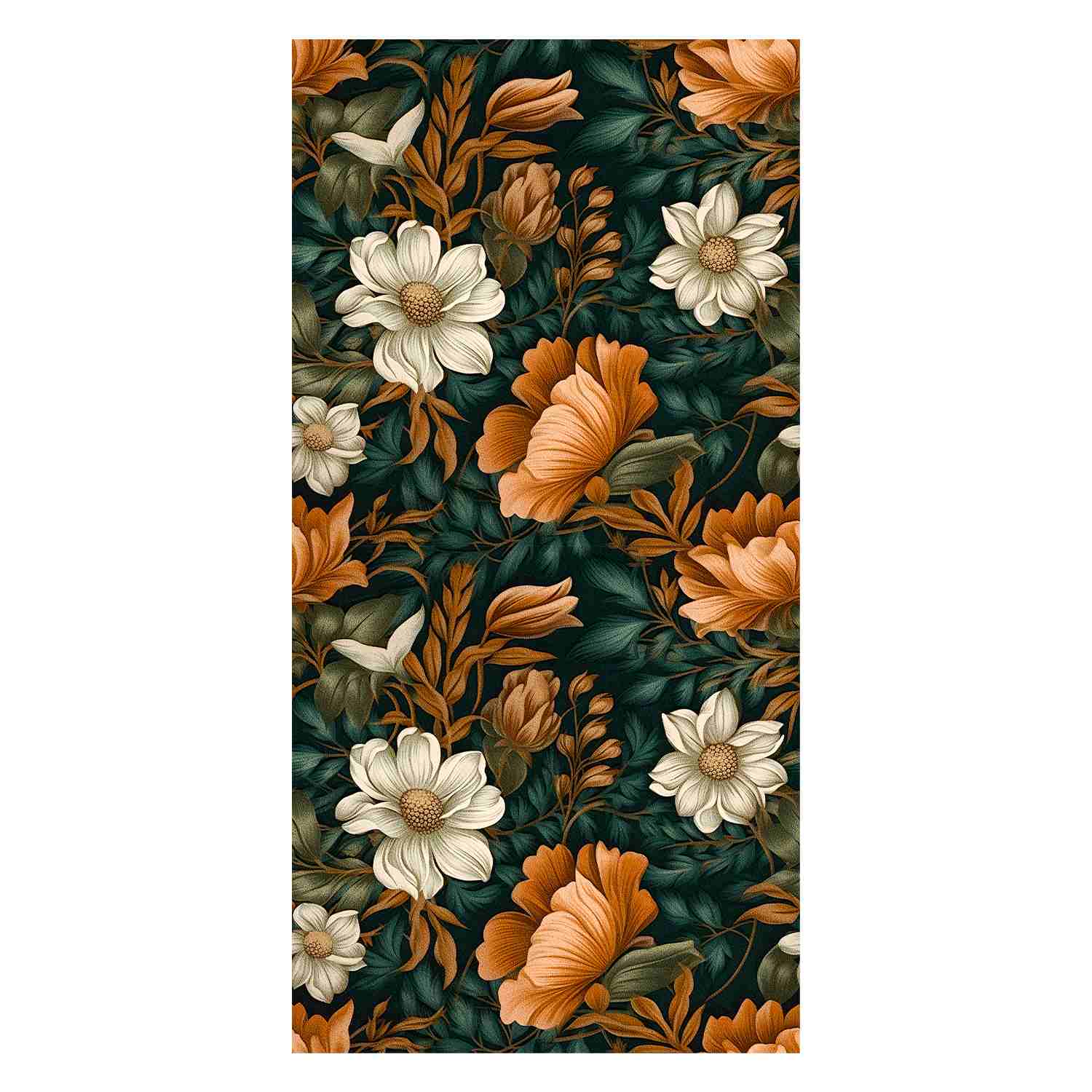 peel and stick wallpaper dark floral 