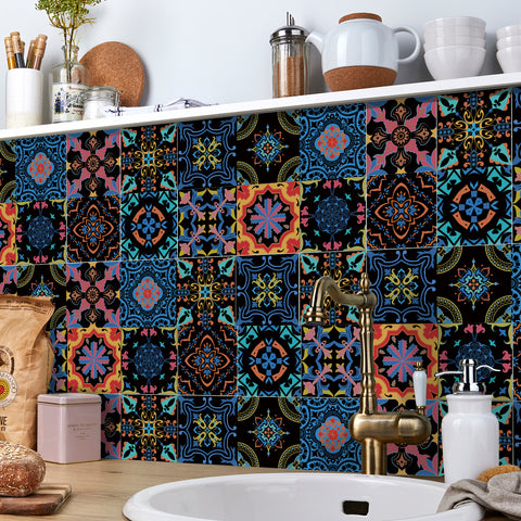 Color carnival tile: make the space full of vitality and artistic sense