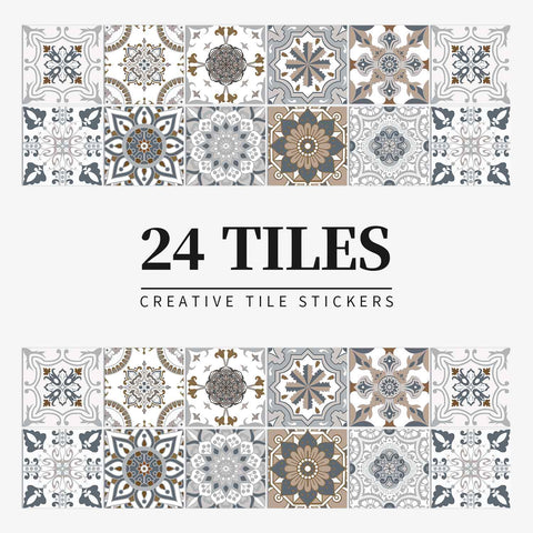 Grey Blossom Creative tile stickers