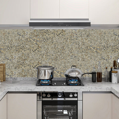 stone wall wallpaper kitchen