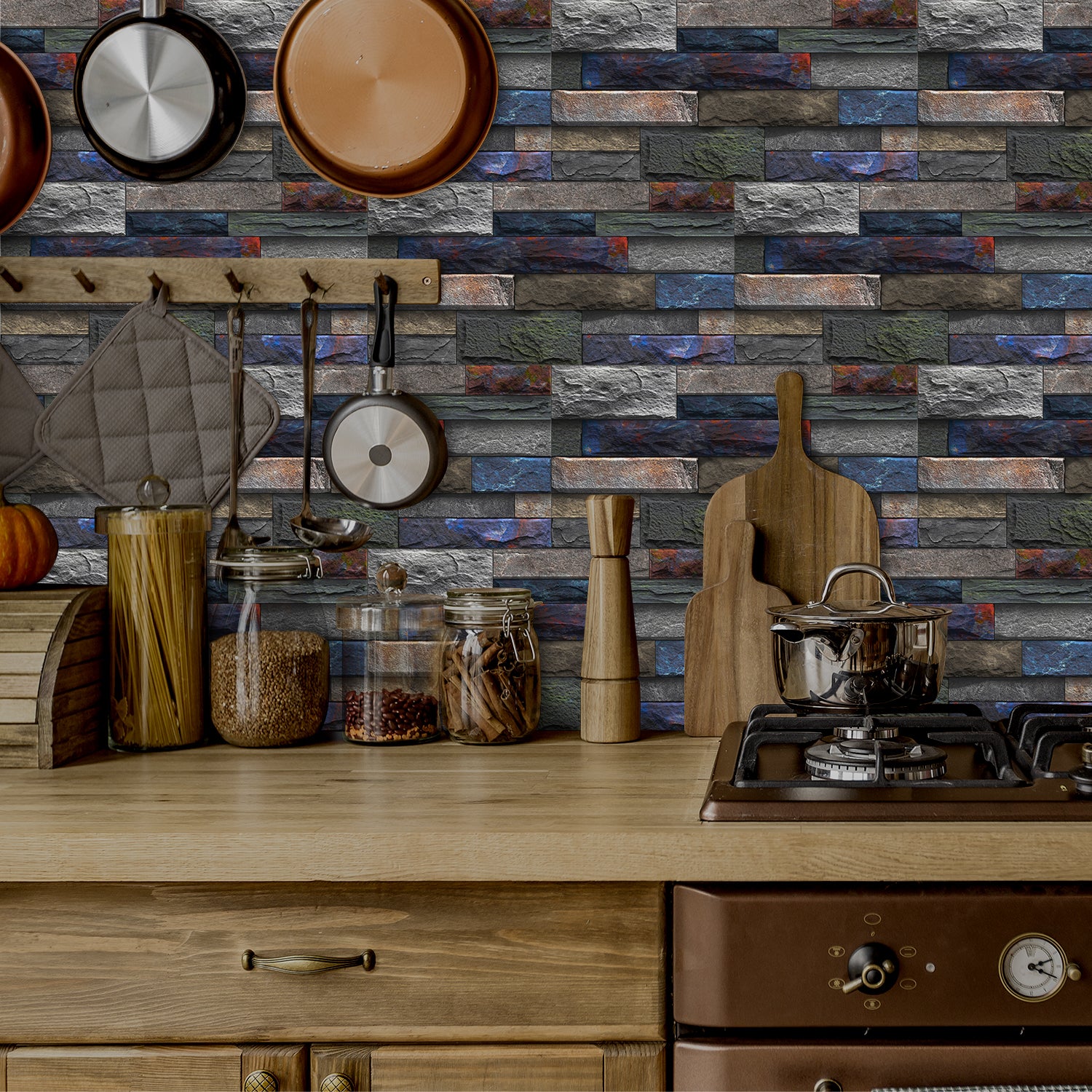 Nature Wallpaper 3d Stone for kitchen