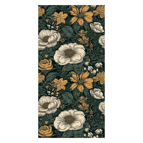 Dark floral wallpaper pattern