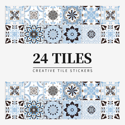 Blue and white elegant tiles: add tranquil beauty to the space