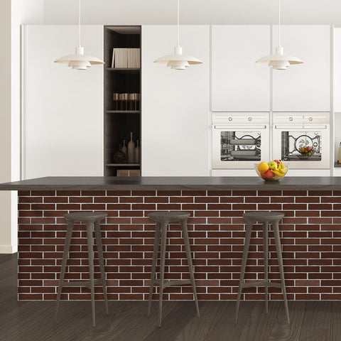 Peel and stick stone wallpaper for diningroom