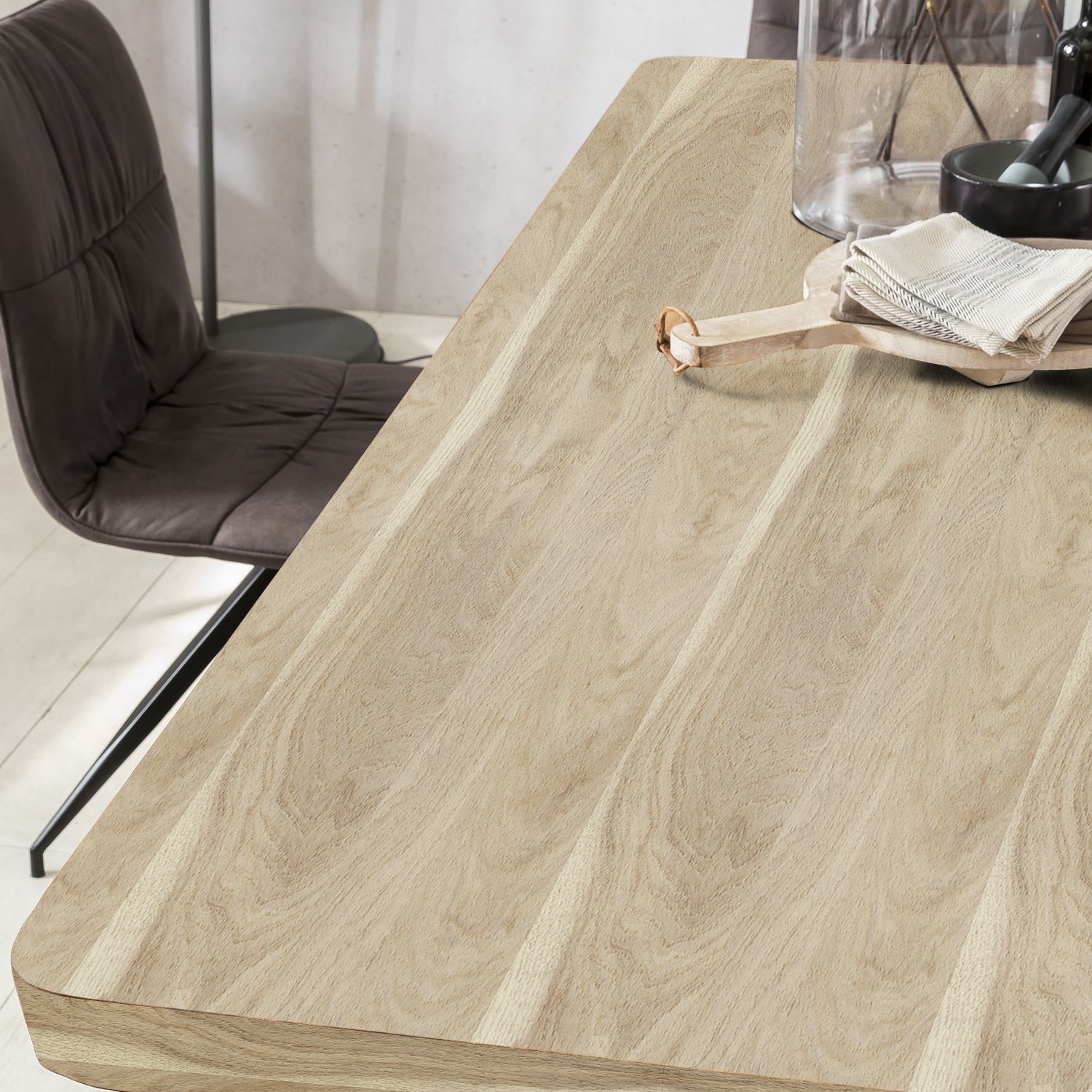 Light Walnut Wood Removable Wallpaper​ For Desktop Makeover