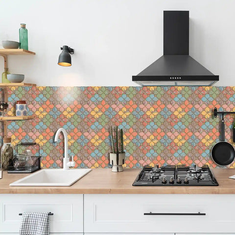 Colorful candy colors: the sweet fantasy of tile stickers