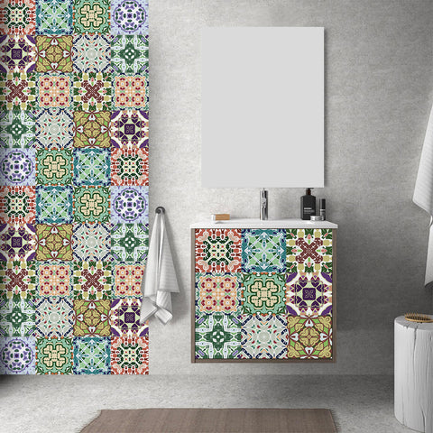 Colorful retro style: the artistic charm of tile stickers