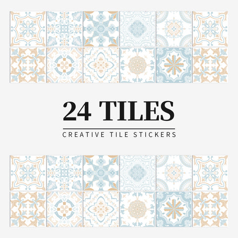 Fresh and elegant tile stickers: inject tranquility and elegance into the space