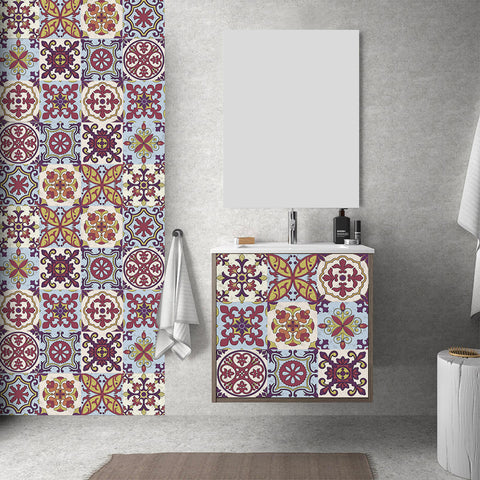 Retro color tone: the artistic romantic style of tile stickers