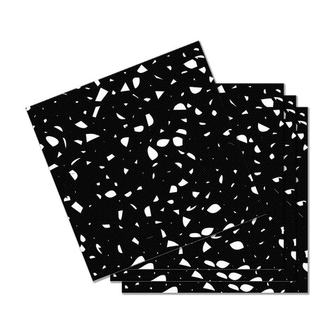 Black Background White Speckled Home Tile Stickers