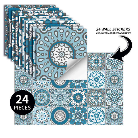 Blue Medallion Creative tile stickers