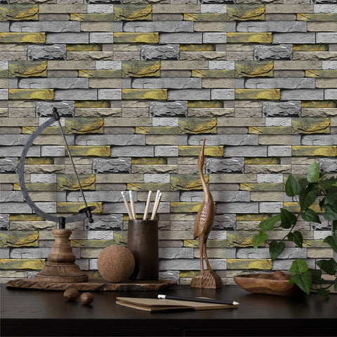 yellow and grey stone wallpaper