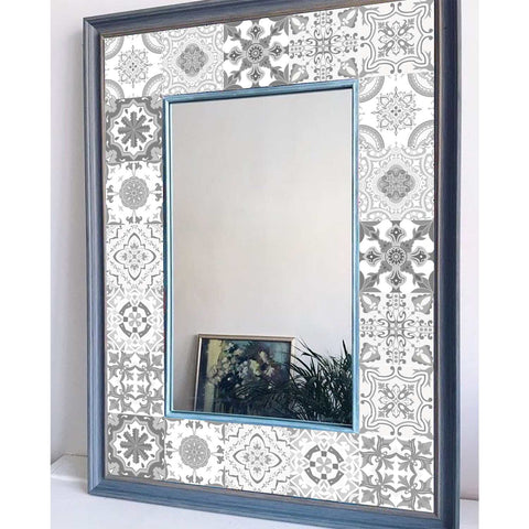 Grey Pattern Creative tile stickers