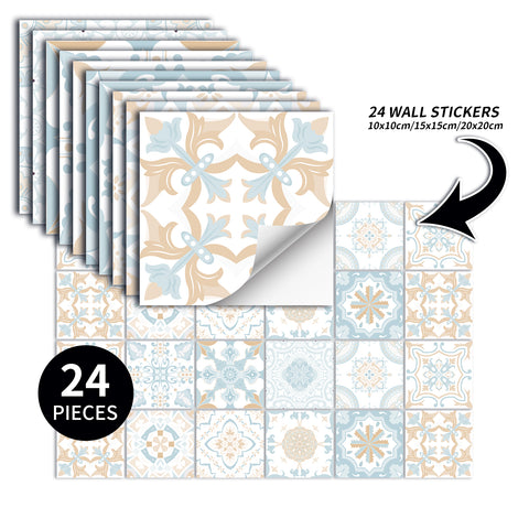 Fresh and elegant tile stickers: inject tranquility and elegance into the space