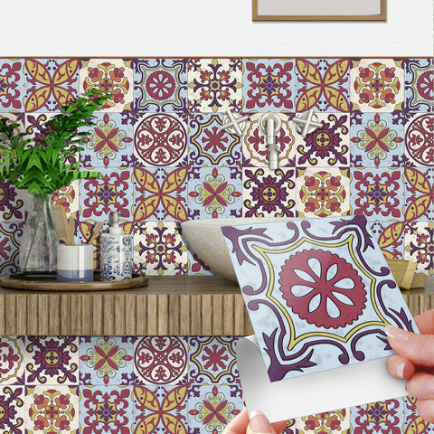 Retro color tone: the artistic romantic style of tile stickers