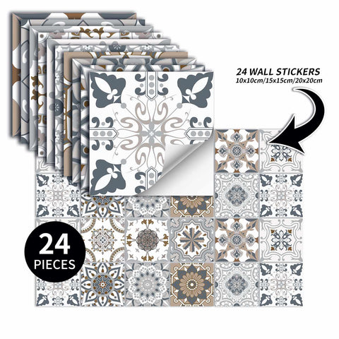 Grey Blossom Creative tile stickers