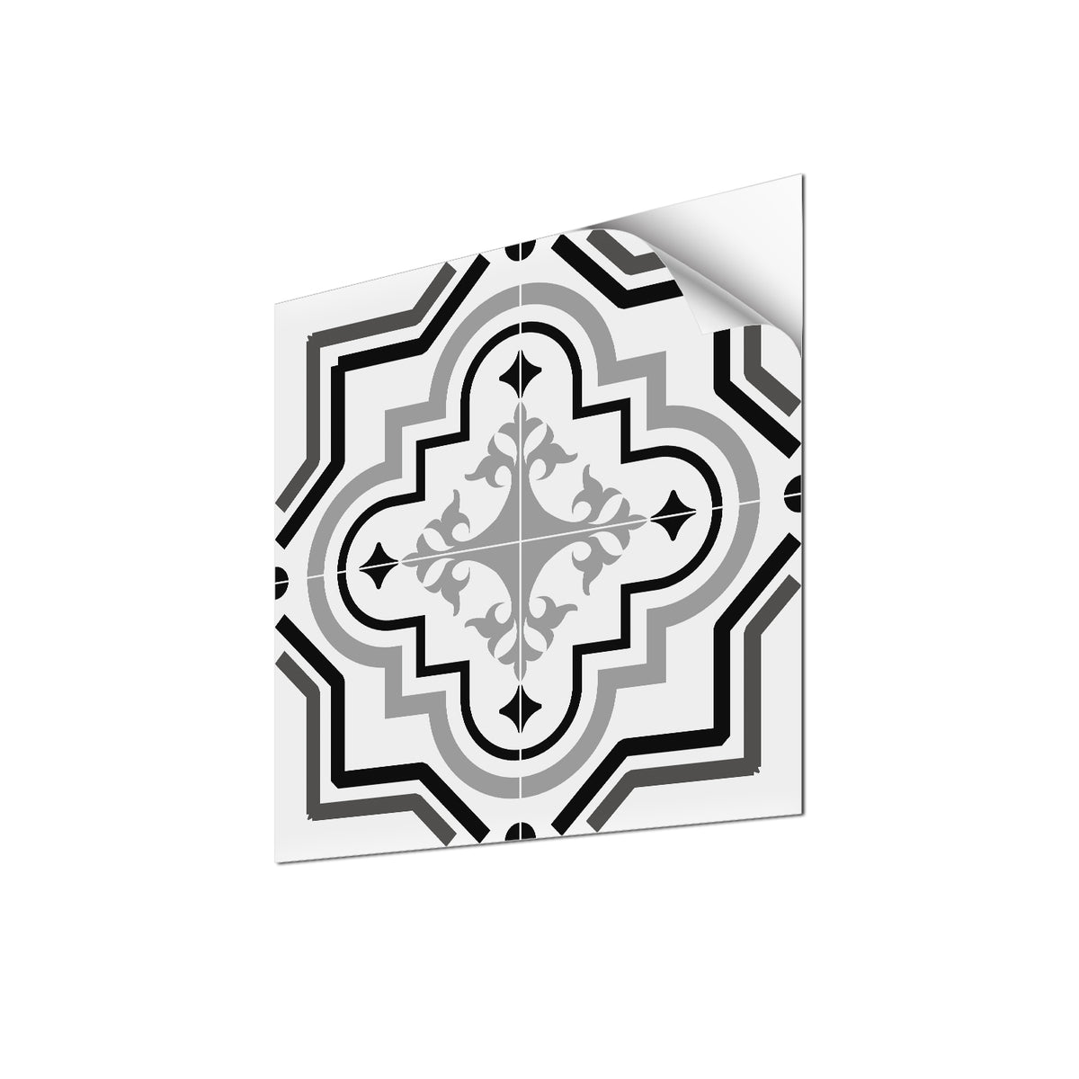 Self-Adhesive Frosted Grey Portuguese Tile Floor Stickers - Non-Slip, Thickened Design for Bathroom & Kitchen Decor 5 Packs, 30x30cm